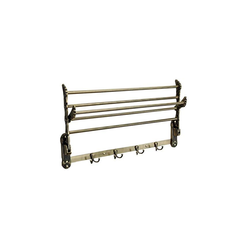 Antique Aluminum Towel Rack