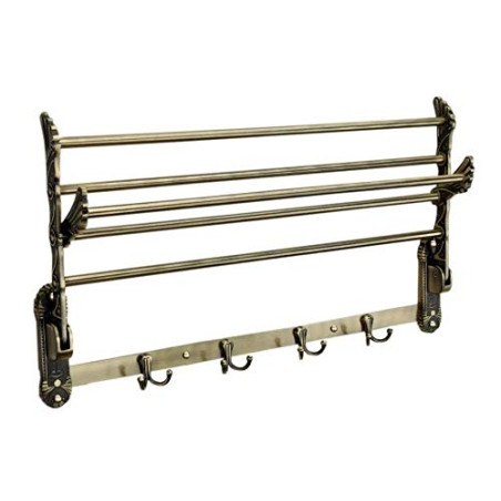 Antique Aluminum Towel Rack