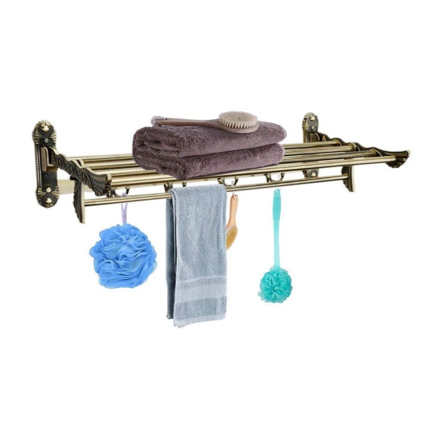 Antique Aluminum Towel Rack