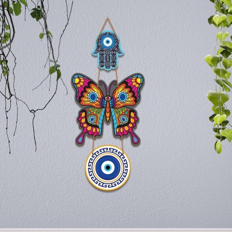 Butterfly Evil Eye Wall Hanging